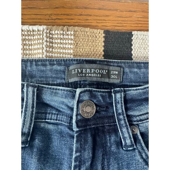 Liverpool Jeans Men 29W 30L Kingston Modern Straight Classic Coolmax Dark Wash - Picture 11 of 13